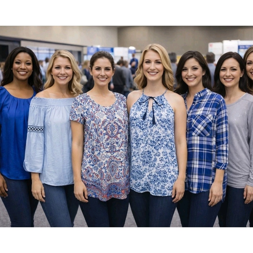 6 Career Style Blouses Women's size MEDIUM